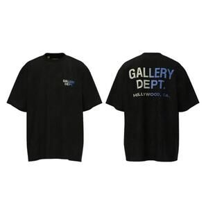 Gallery Dept Black and Blue Graphic T-Shirt Size L – Streetwear Designer Tee